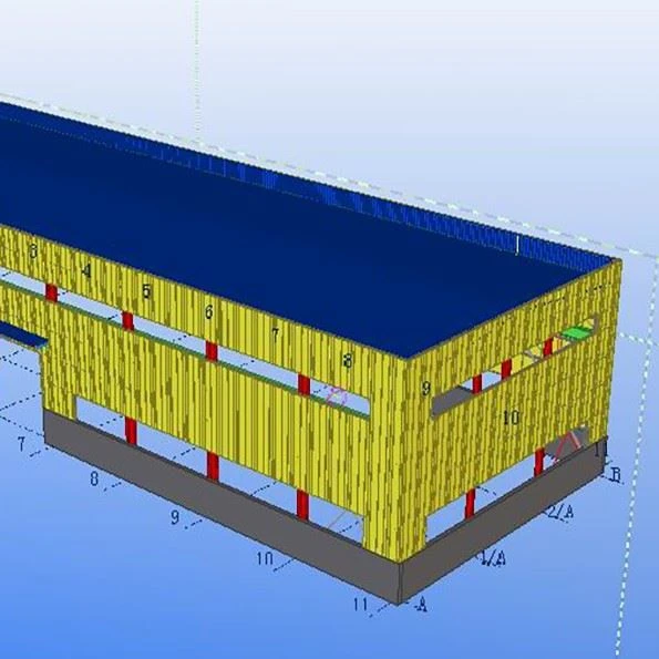 Steel Structure Workshop With Crane